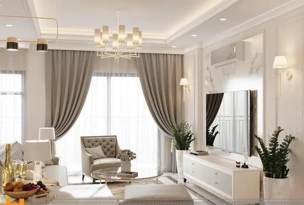 Phòng khách - Căn hộ Viva Riverside Quận 6 - Phong cách Neo Classic | Space T
