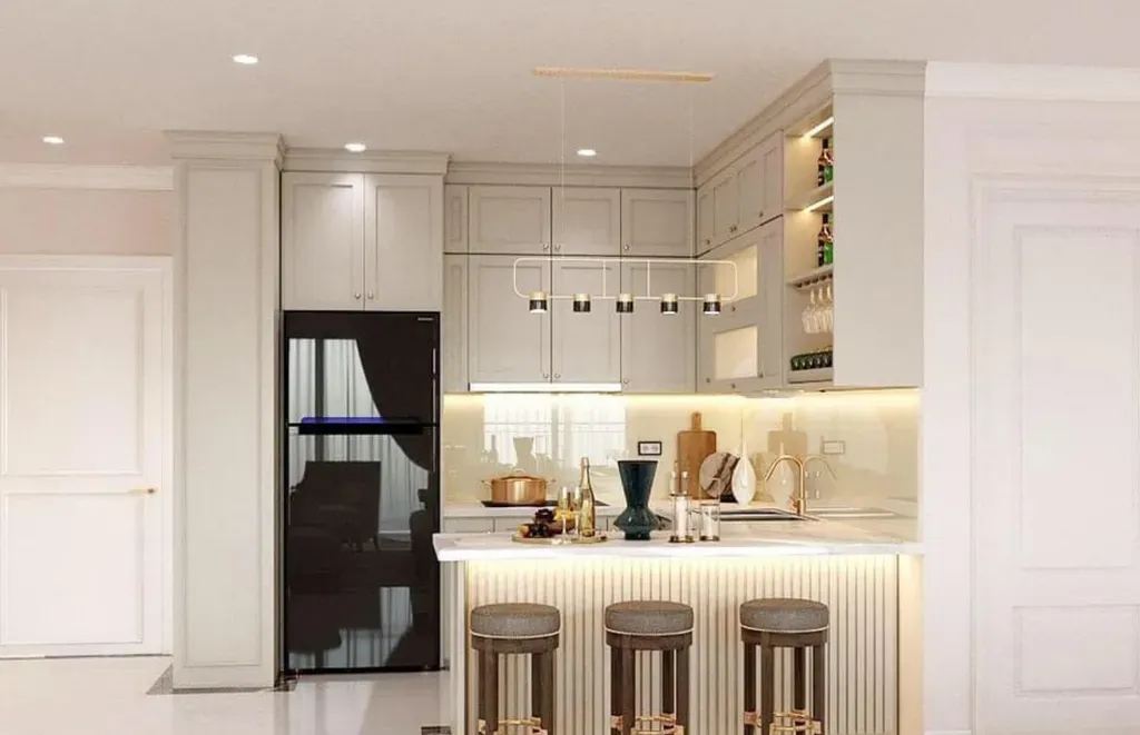 Phòng bếp - Căn hộ Viva Riverside Quận 6 - Phong cách Neo Classic | Space T