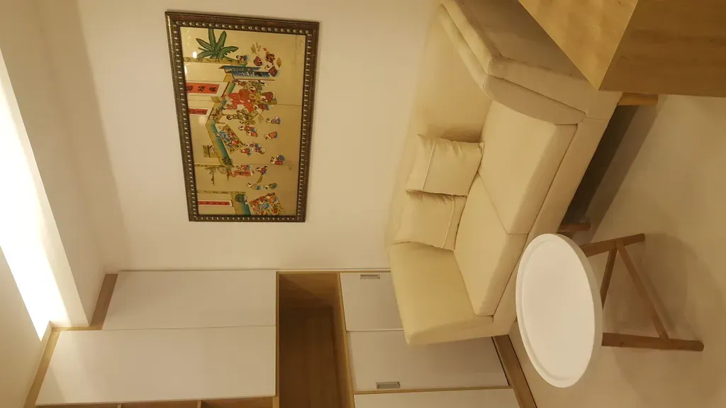 Phòng khách - Căn hộ studio River Gate Quận 4 - Phong cách Scandinavian | Space T