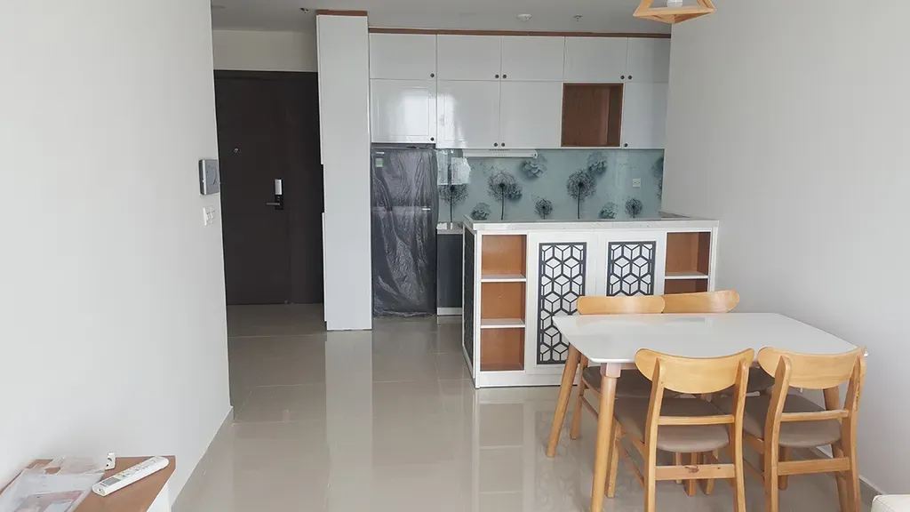 Phòng bếp, Phòng ăn - Căn hộ River Gate Quận 4 - Phong cách Scandinavian | Space T