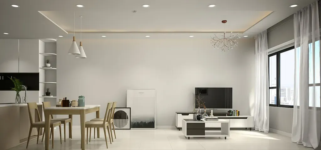 Phòng khách, Phòng ăn - Căn hộ The Tresor Quận 4 - Phong cách Modern + Minimalist | Space T