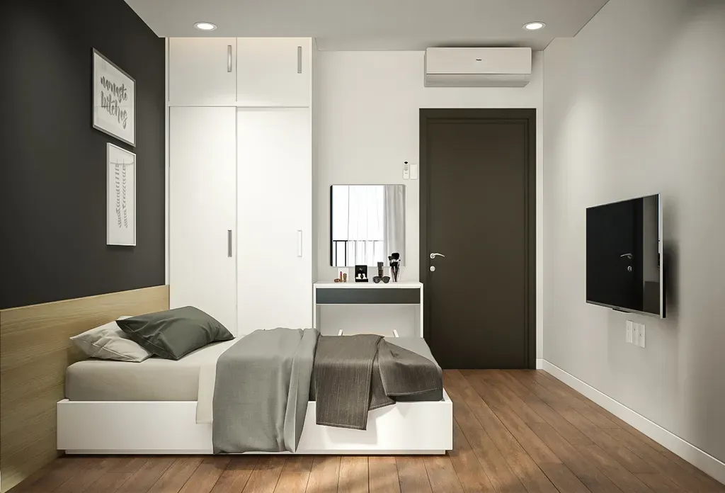 Phòng ngủ - Căn hộ The Tresor Quận 4 - Phong cách Modern + Minimalist | Space T