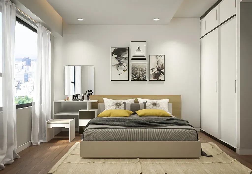 Phòng ngủ - Căn hộ The Tresor Quận 4 - Phong cách Modern + Minimalist | Space T