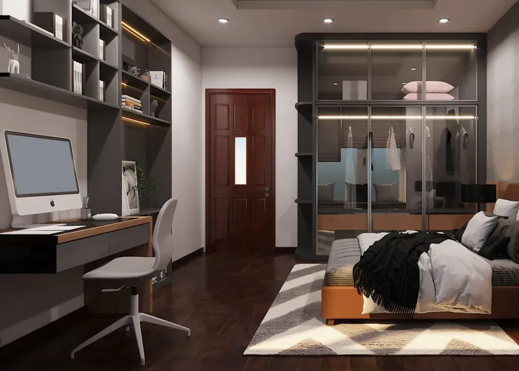 Phòng ngủ Nhà phố Quận 7 - Phong cách Modern | Space T