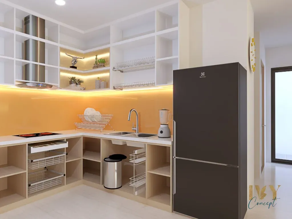 Phòng bếp - Căn hộ Vinhomes Grand Park Q9 - Phong cách Modern | Space T