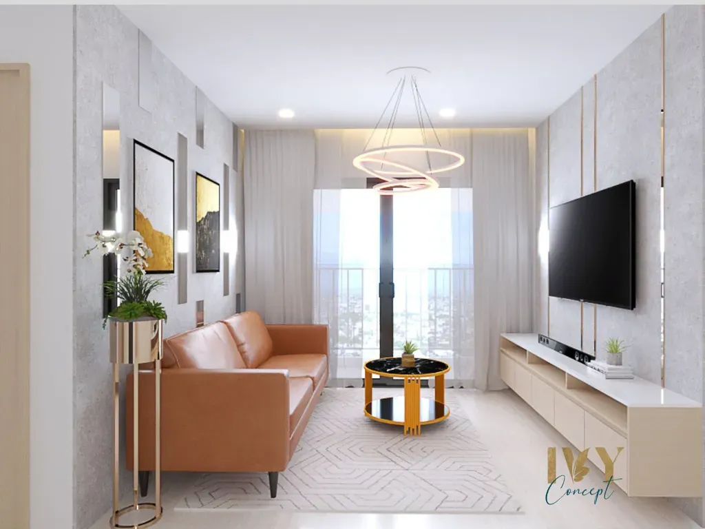Phòng khách - Căn hộ Vinhomes Grand Park Q9 - Phong cách Modern | Space T