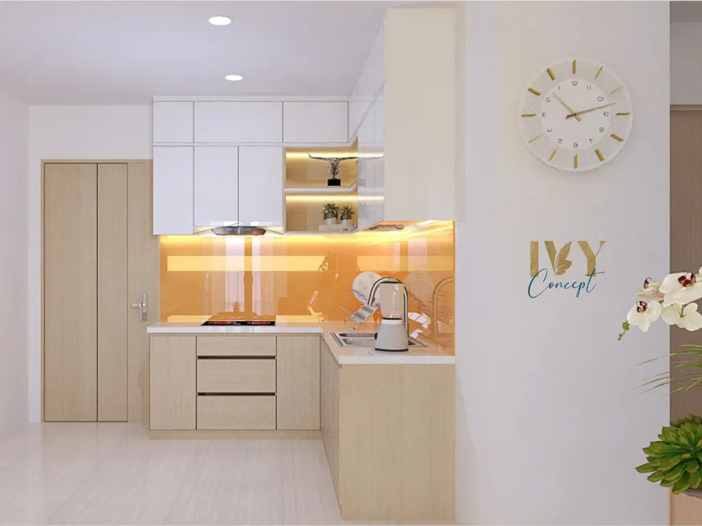 Phòng bếp - Căn hộ Vinhomes Grand Park Q9 - Phong cách Modern | Space T