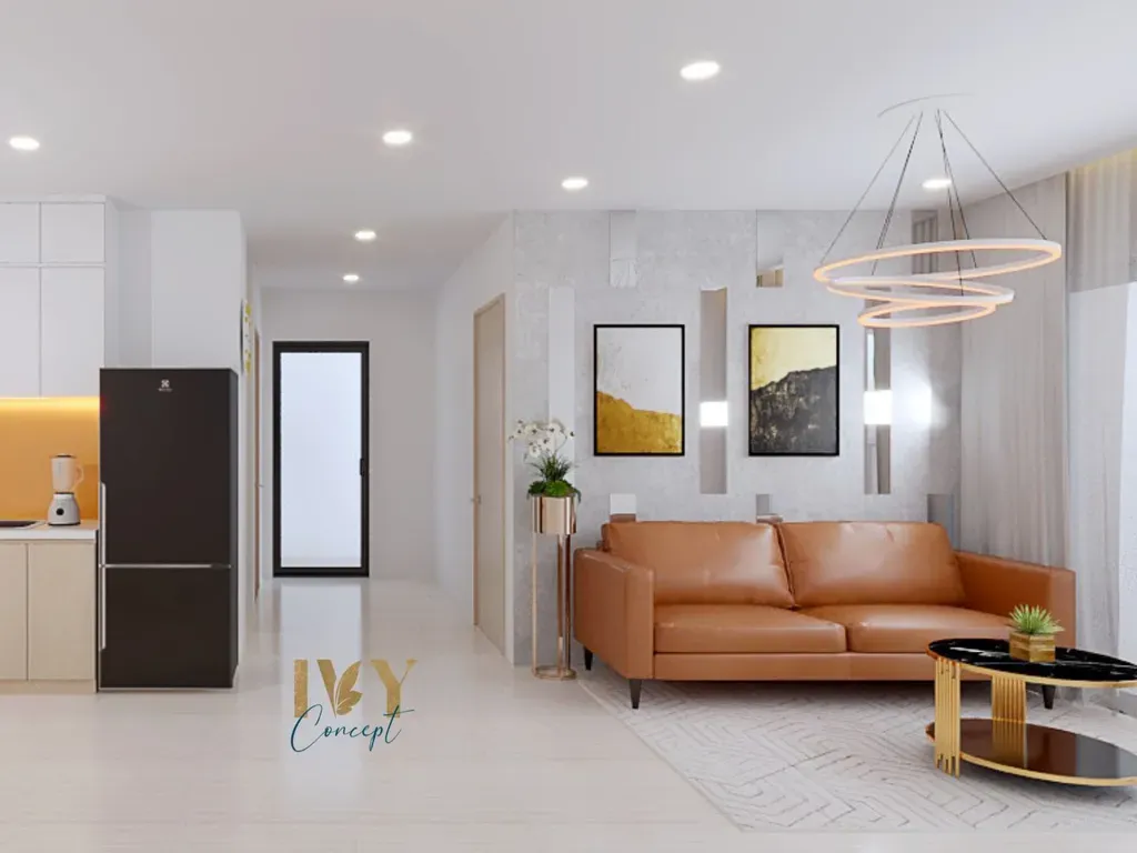 Phòng khách - Căn hộ Vinhomes Grand Park Q9 - Phong cách Modern | Space T