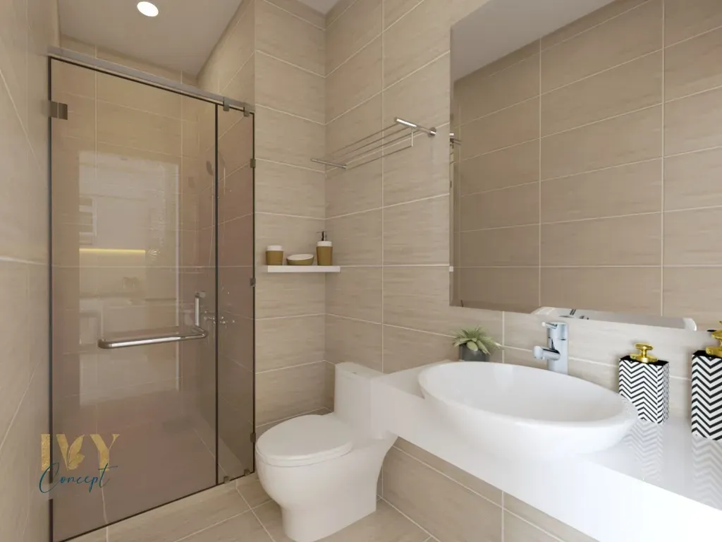 Phòng tắm - Căn hộ Vinhomes Grand Park - Phong cách Scandinavian + Modern | Space T