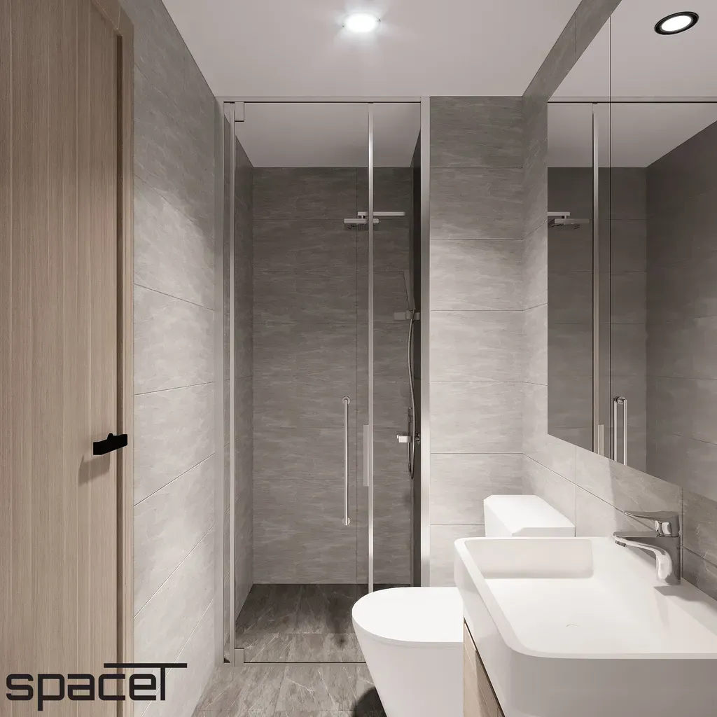 Phòng tắm - Căn hộ The Origami Vinhomes Quận 9 - Phong cách Modern | Space T