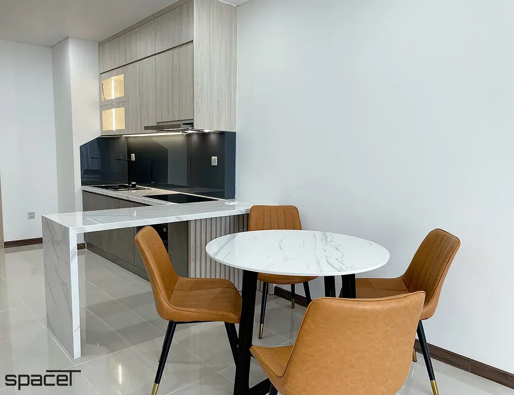 Phòng bếp, Phòng ăn - Căn hộ Iris 4 Hà Đô Centrosa Garden - Phong cách Modern | Space T