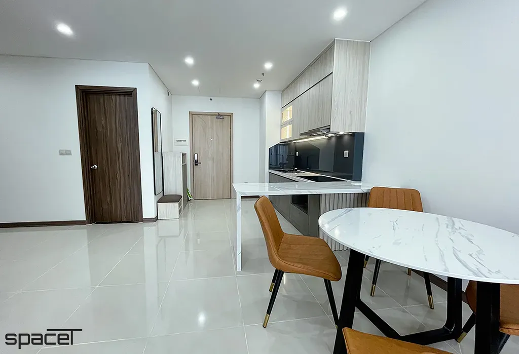 Phòng bếp, Phòng ăn - Căn hộ Iris 4 Hà Đô Centrosa Garden - Phong cách Modern | Space T