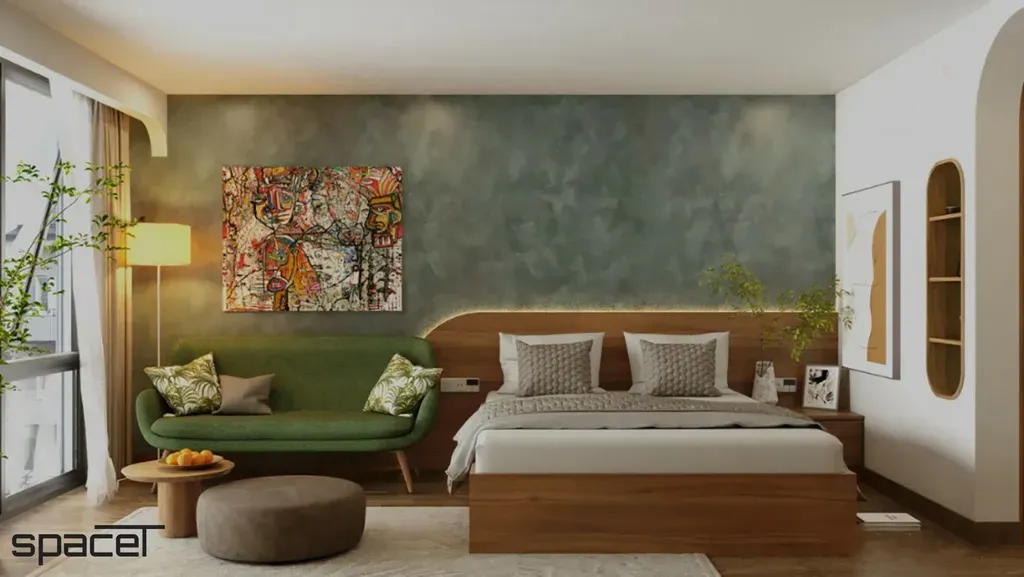Phòng ngủ - Phòng ngủ 30m2 Nhà phố Quận 11 - Phong cách Modern | Space T