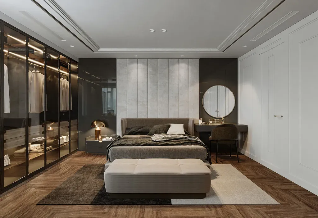 Phòng ngủ - Căn hộ Saigon Pearl Topaz 2 - Phong cách Modern | Space T