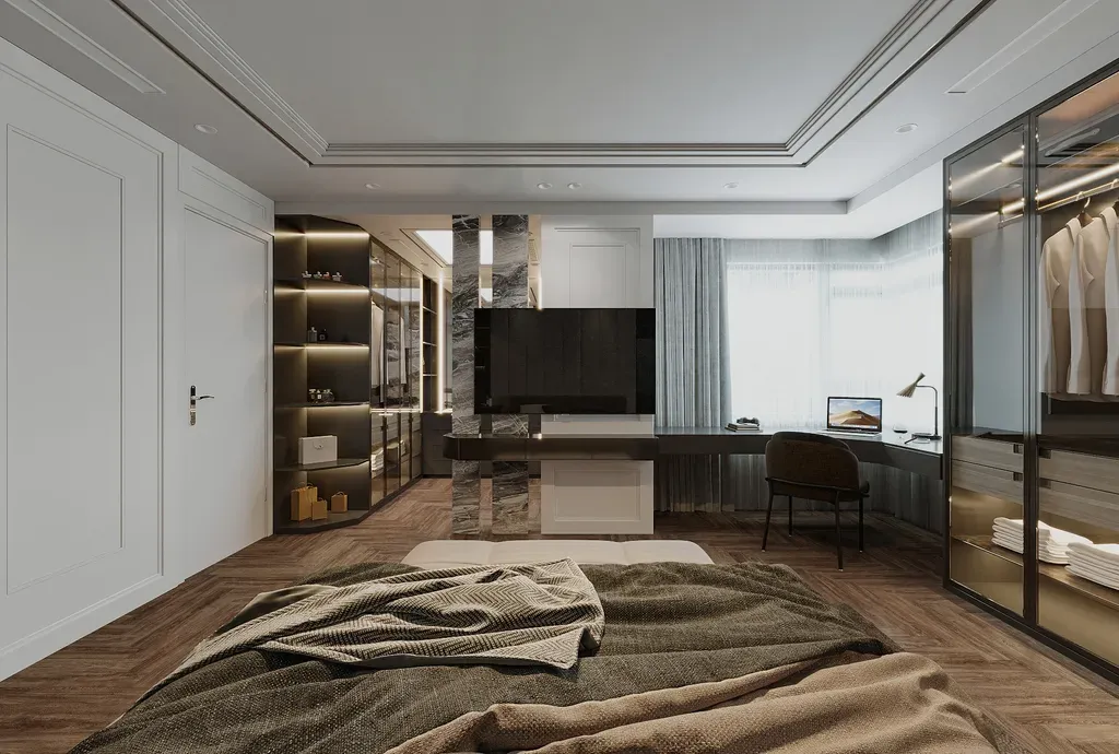 Phòng ngủ - Căn hộ Saigon Pearl Topaz 2 - Phong cách Modern | Space T