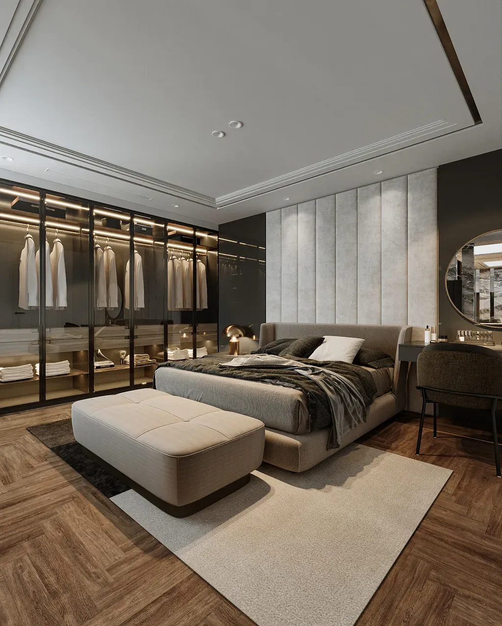 Phòng ngủ - Căn hộ Saigon Pearl Topaz 2 - Phong cách Modern | Space T