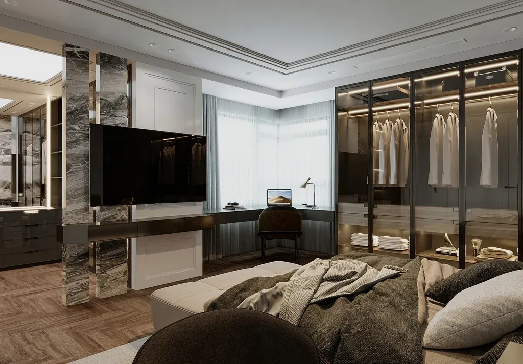 Phòng ngủ - Căn hộ Saigon Pearl Topaz 2 - Phong cách Modern | Space T