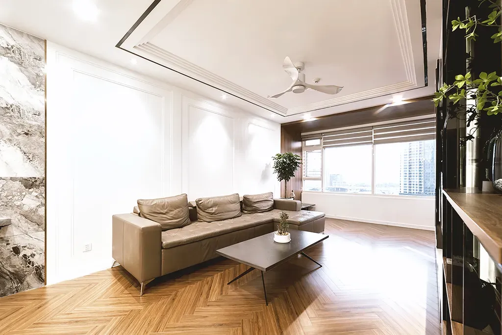 Phòng khách - Căn hộ Sài Gòn Pearl Topaz 2 - Phong cách Modern | Space T