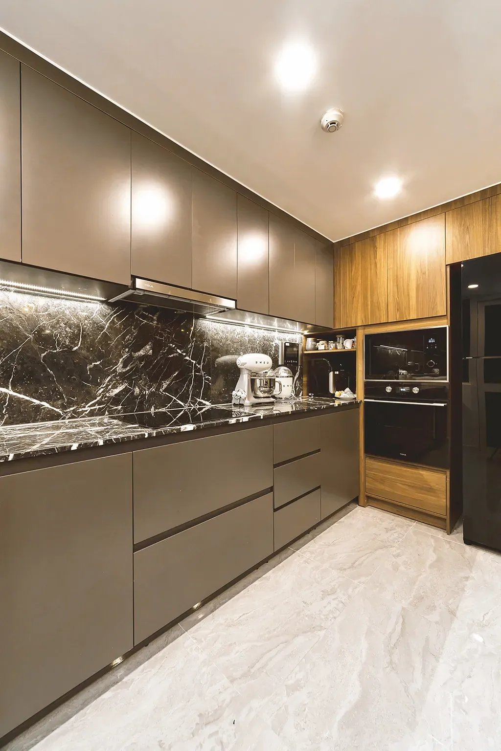 Phòng bếp - Căn hộ Sài Gòn Pearl Topaz 2 - Phong cách Modern | Space T