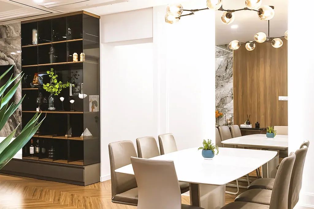 Phòng ăn - Căn hộ Sài Gòn Pearl Topaz 2 - Phong cách Modern | Space T