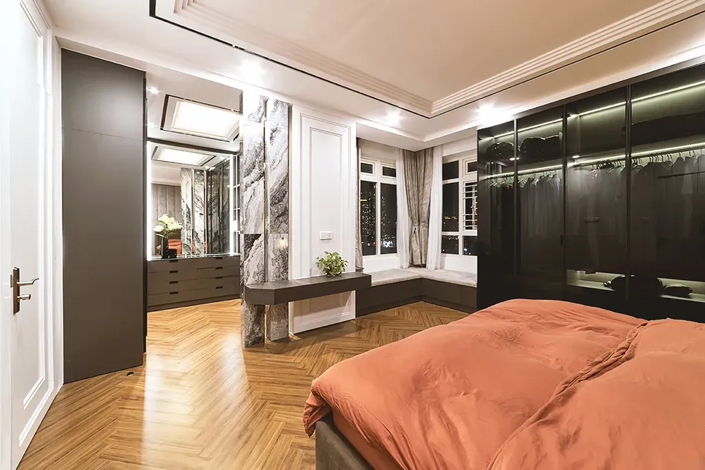 Phòng ngủ - Căn hộ Sài Gòn Pearl Topaz 2 - Phong cách Modern | Space T