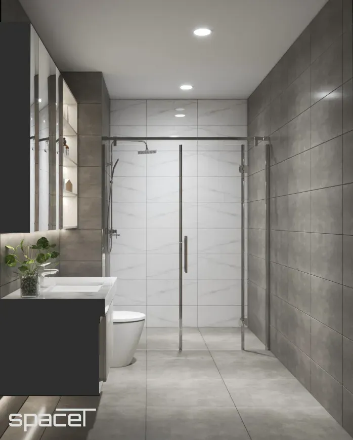 Phòng tắm - Căn hộ Sunwah Pearl - Phong cách Modern | Space T