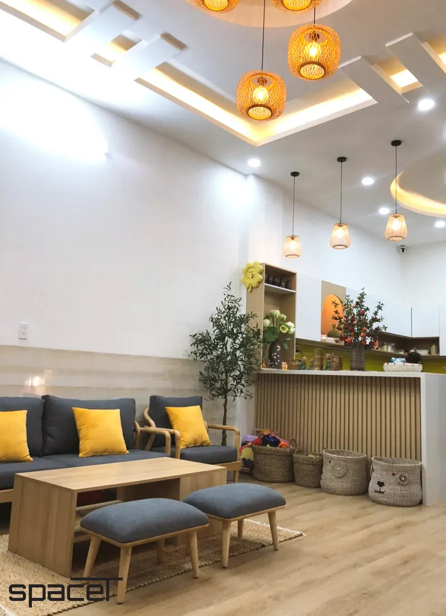 Phòng khách - Nhà phố Bến Cát, Bình Dương - Phong cách Scandinavian | Space T