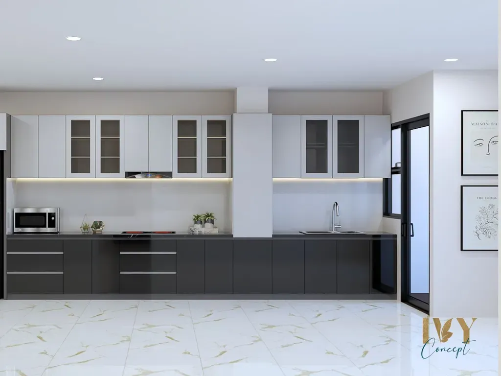 Phòng bếp - Căn hộ Petro Landmark Q2 - Phong cách Modern | Space T