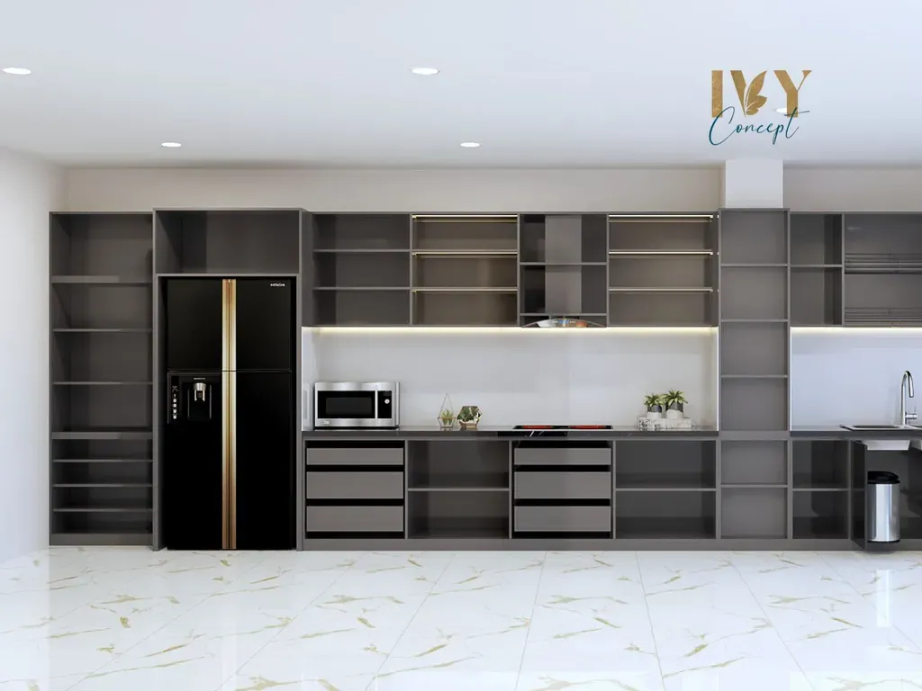 Phòng bếp - Căn hộ Petro Landmark Q2 - Phong cách Modern | Space T