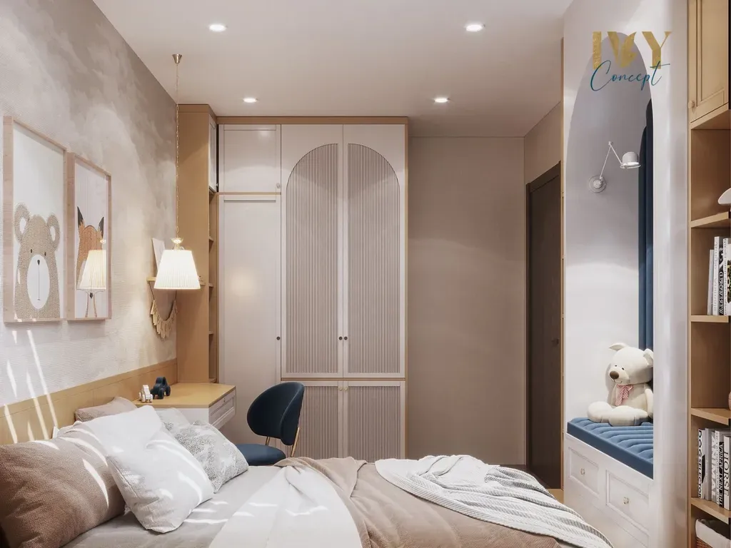 Phòng cho bé - Căn hộ Q7 Saigon Riverside Complex - Phong cách Indochine | Space T