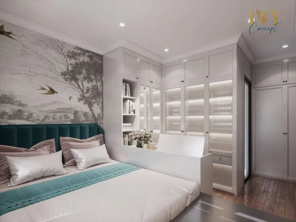 Phòng ngủ - Căn hộ Q7 Saigon Riverside Complex - Phong cách Indochine | Space T