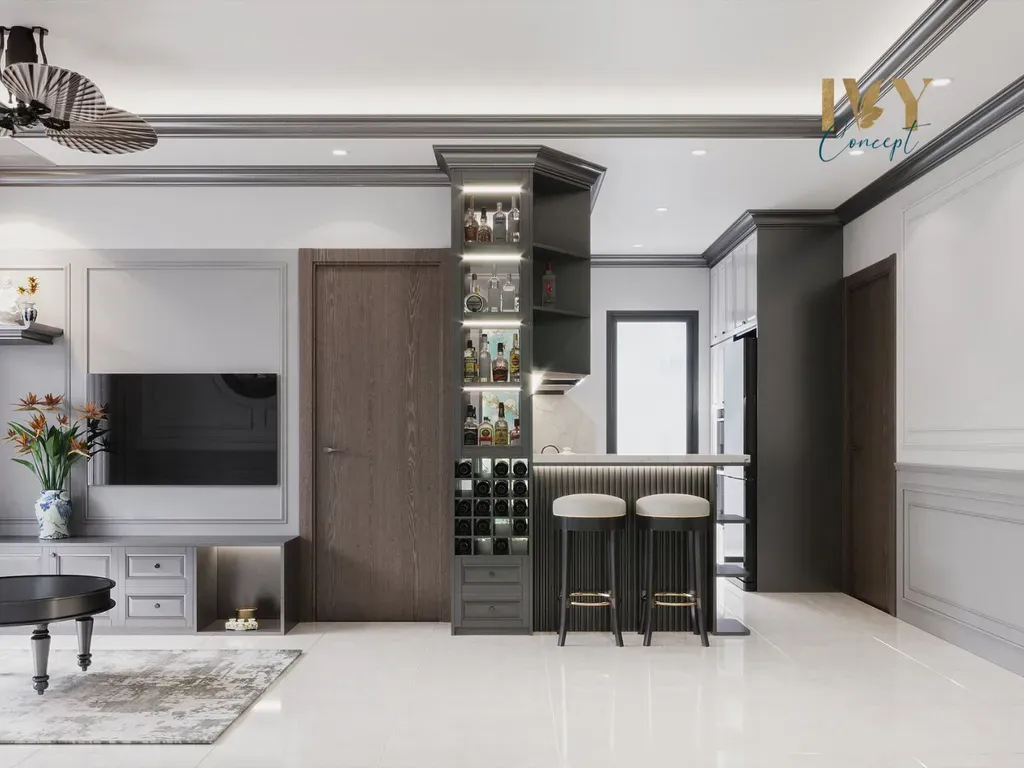 Phòng bếp - Căn hộ Q7 Saigon Riverside Complex - Phong cách Indochine | Space T
