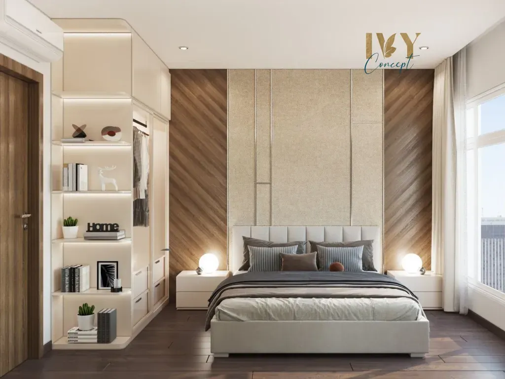 Phòng ngủ - Căn hộ 2PN Petro Landmark Quận 2 - Phong cách Modern | Space T