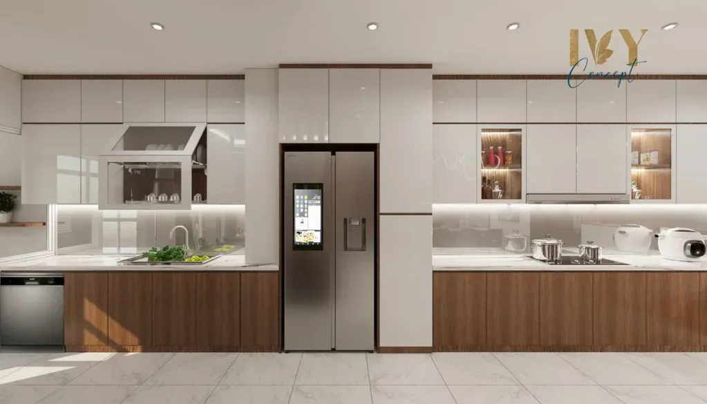 Phòng bếp - Căn hộ 2PN Petro Landmark Quận 2 - Phong cách Modern | Space T
