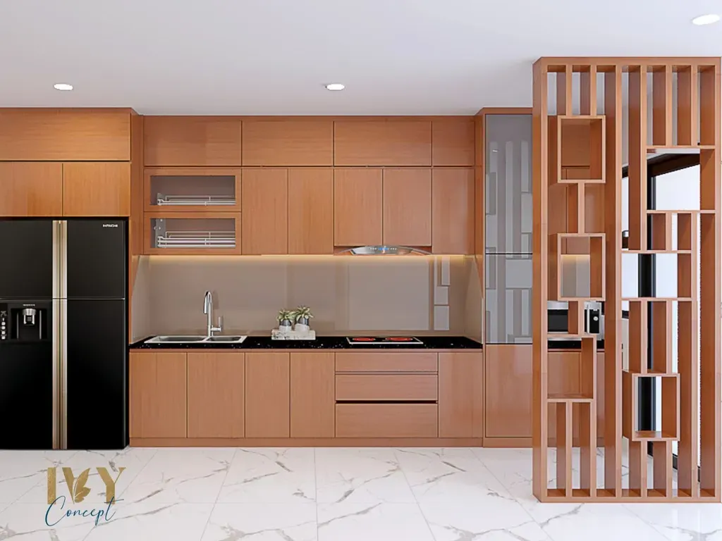 Phòng bếp - Khu bếp Căn hộ Petro Landmark - Phong cách Modern | Space T