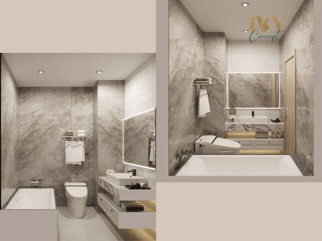 Phòng tắm - Căn hộ The CBD Premium Home - Phong cách Scandinavian | Space T
