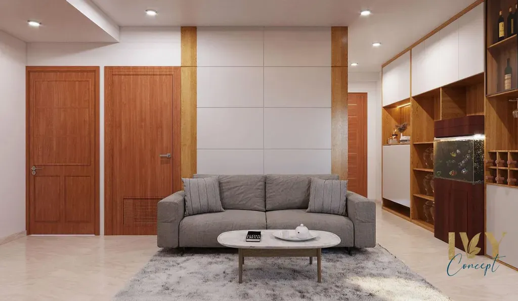 Phòng khách - Căn hộ The CBD Premium Home - Phong cách Scandinavian | Space T