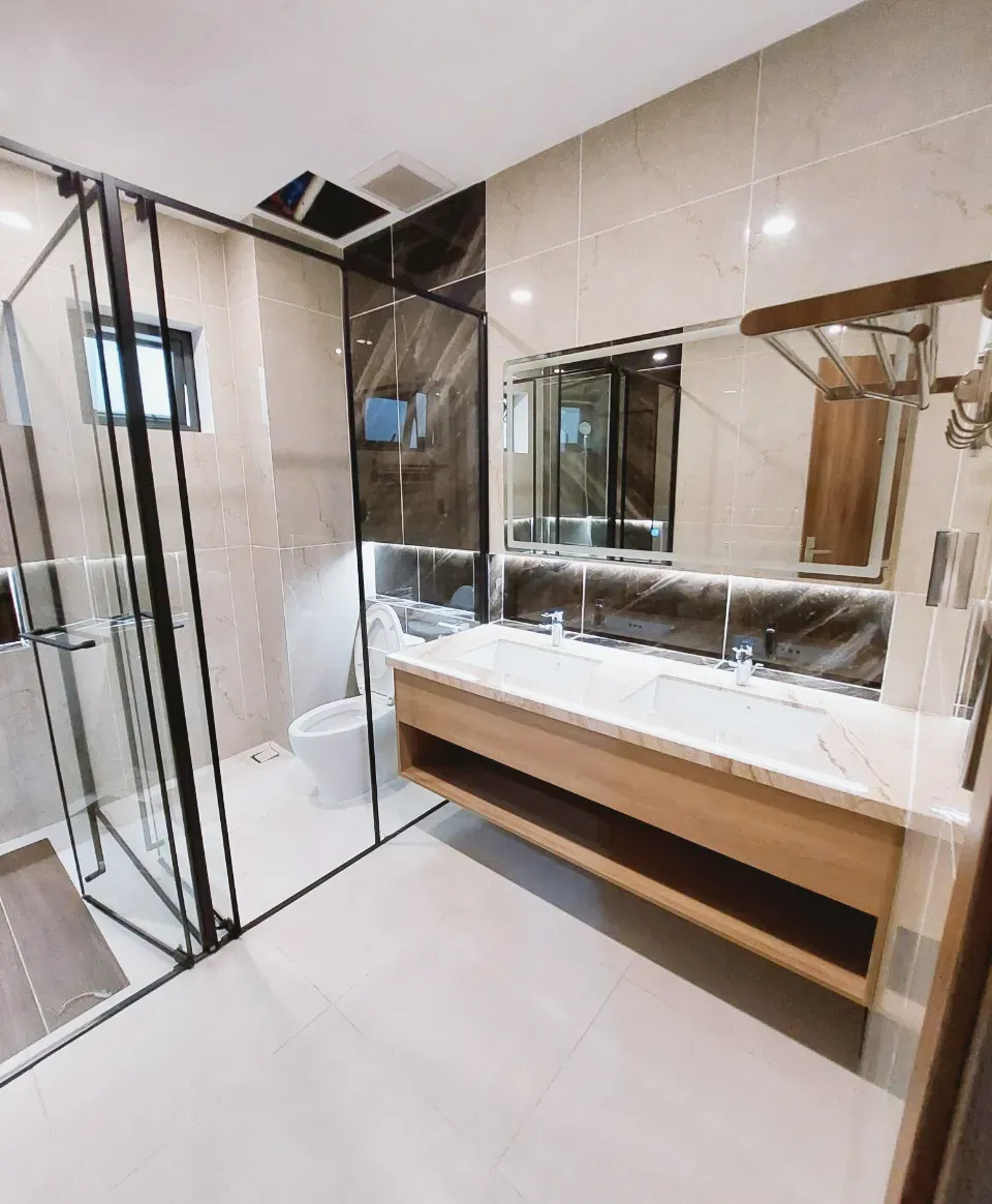 Phòng tắm - Nhà phố 260m2 Quận 7 - Phong cách Modern | Space T
