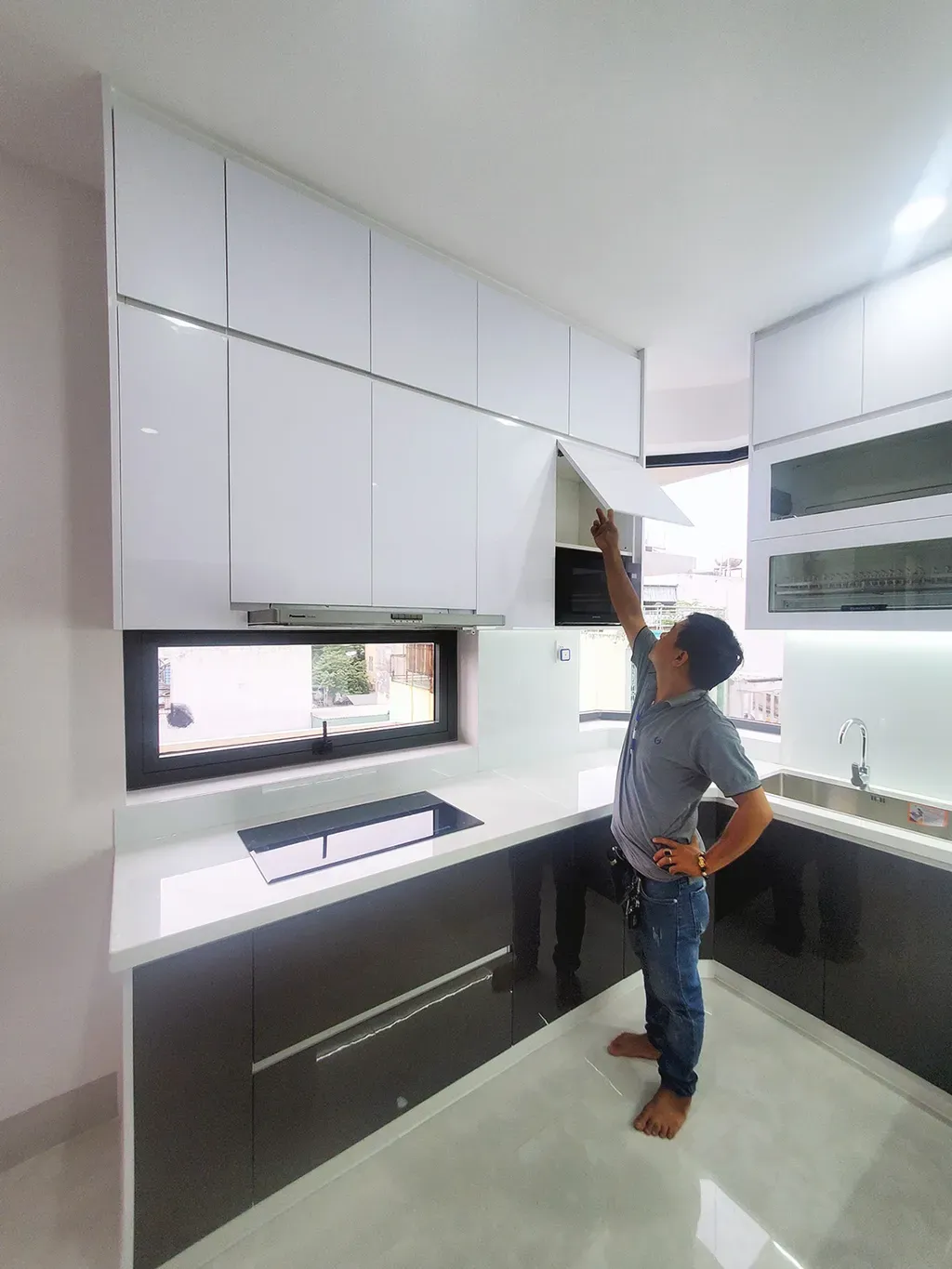 Phòng bếp - Phòng bếp Nhà phố Gò Vấp - Phong cách Modern | Space T