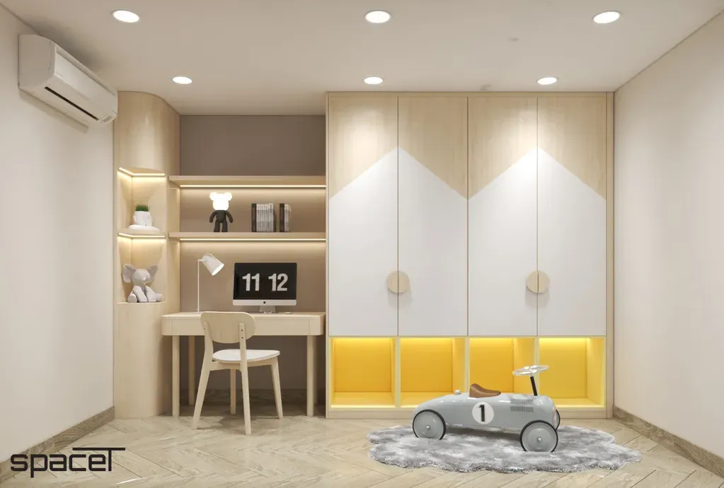 Phòng cho bé - Nhà phố Cao Văn Lầu Quận 6 - Phong cách Scandinavian | Space T