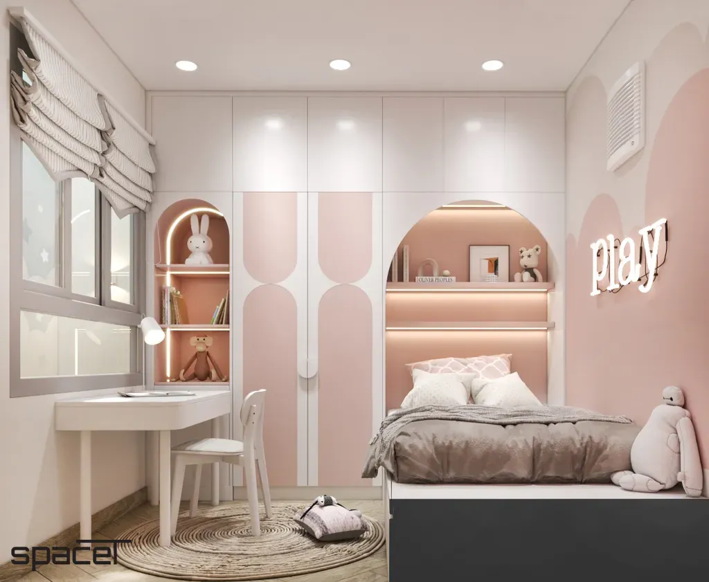 Phòng cho bé - Nhà phố Cao Văn Lầu Quận 6 - Phong cách Scandinavian | Space T