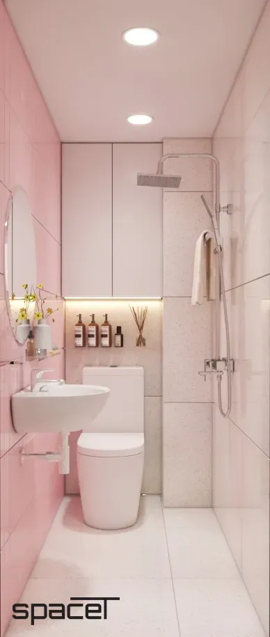 Phòng tắm - Nhà phố Cao Văn Lầu Quận 6 - Phong cách Scandinavian | Space T