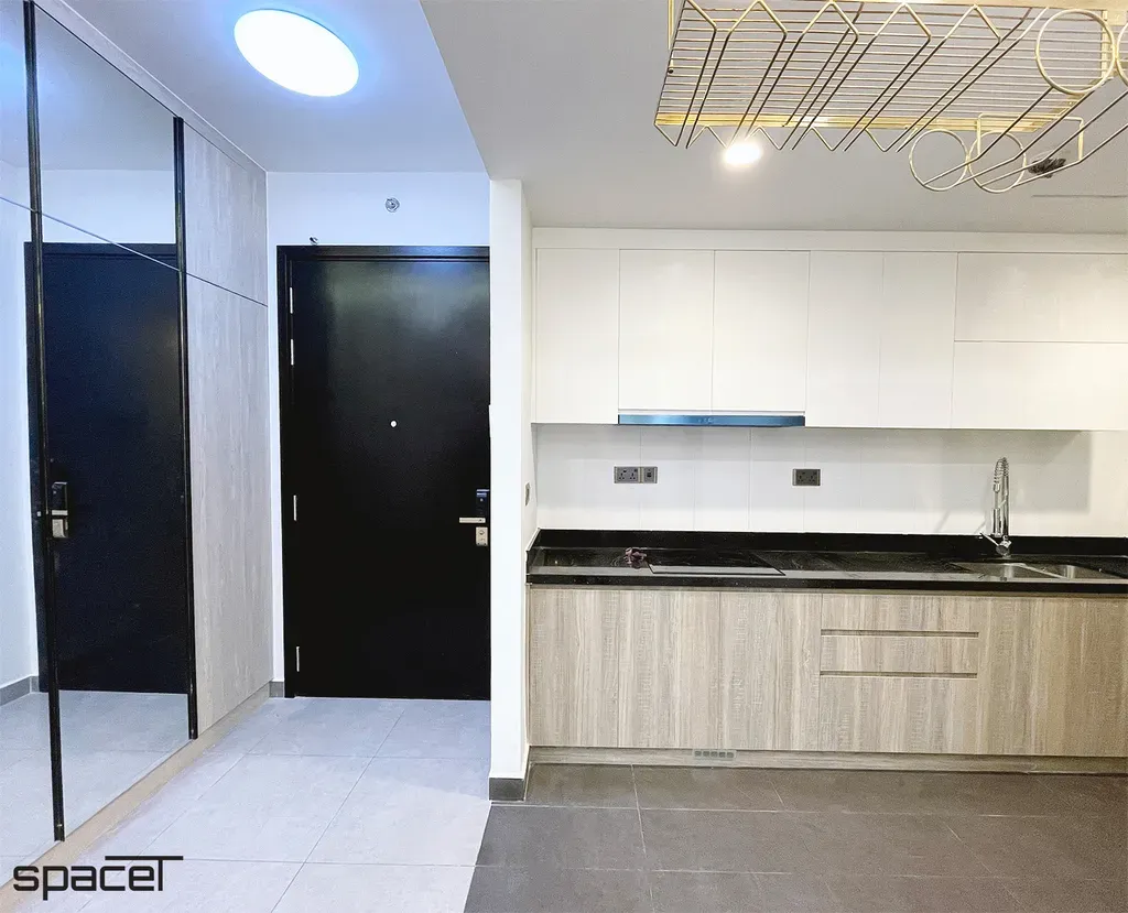 Phòng bếp, Lối vào - Căn hộ The Vista Quận 2 - Phong cách Modern | Space T