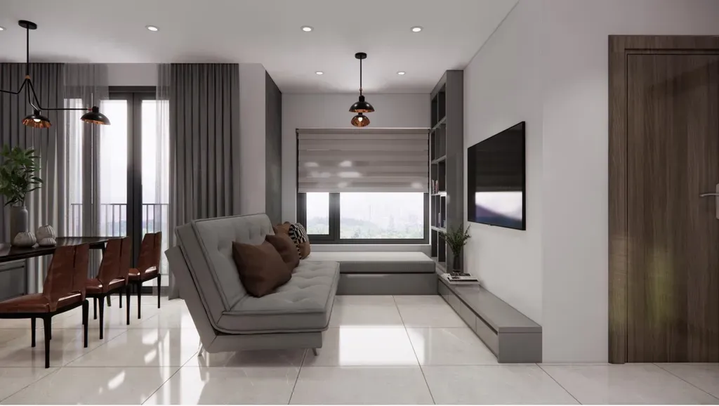 Phòng khách - Căn hộ The Origami Vinhomes Q9 - Phong cách Modern | Space T