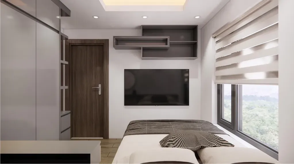 Phòng ngủ - Căn hộ The Origami Vinhomes Q9 - Phong cách Modern | Space T