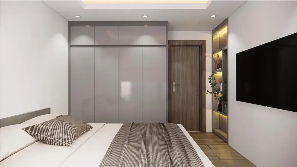 Phòng ngủ - Căn hộ The Origami Vinhomes Q9 - Phong cách Modern | Space T