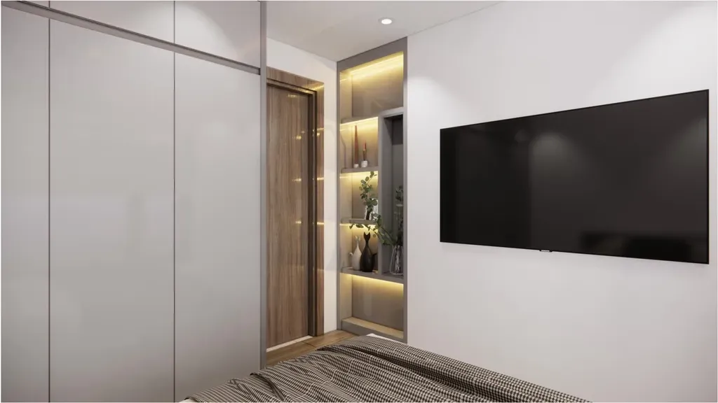 Phòng ngủ - Căn hộ The Origami Vinhomes Q9 - Phong cách Modern | Space T