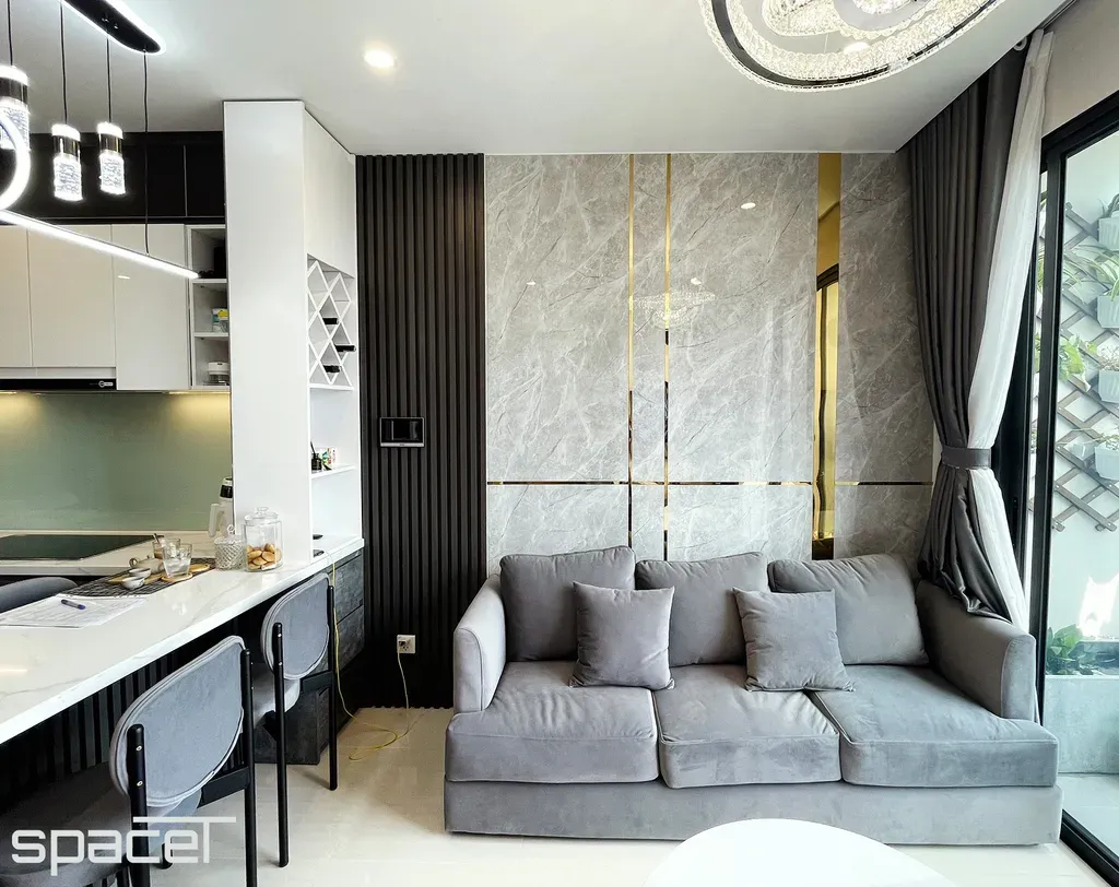 Phòng khách - Căn hộ Vinhomes Origami Q9 - Phong cách Modern | Space T