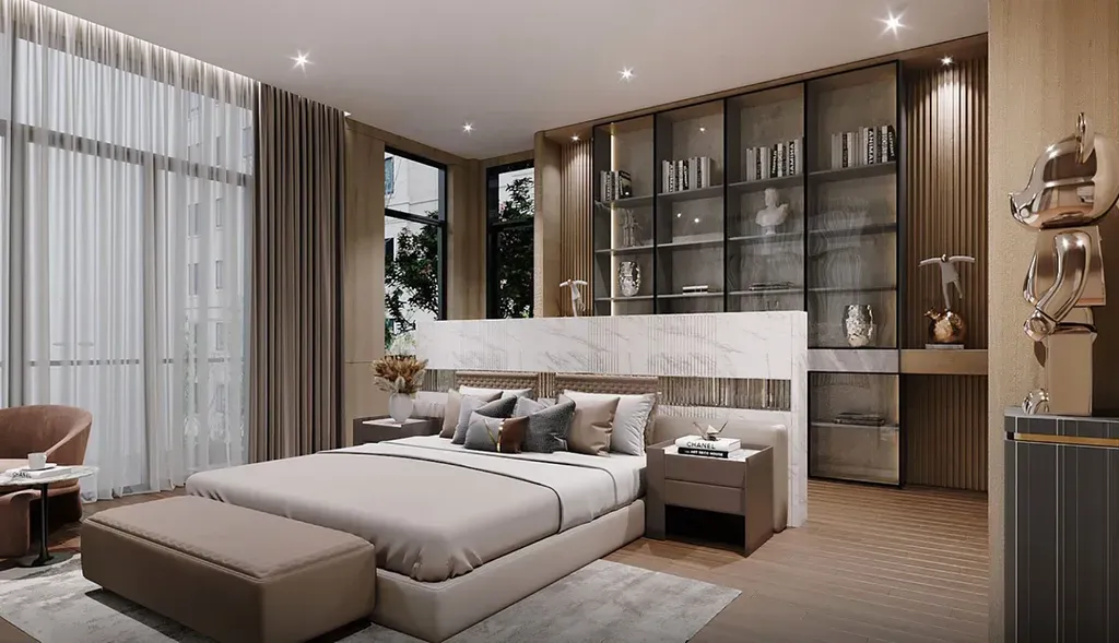 Phòng ngủ - Khách sạn Ngã ba Liên Khương - Phong cách Modern | Space T