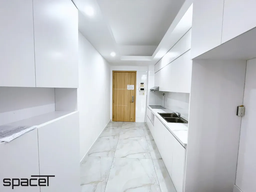 Phòng bếp, Lối vào - Căn hộ Homyland 2 Quận 2 - Phong cách Minimalist | Space T